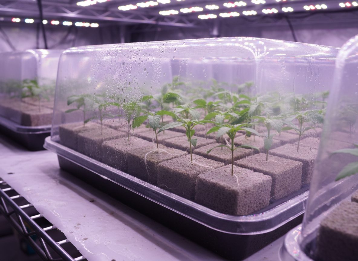 Cannabis clones taken from a mother plant
