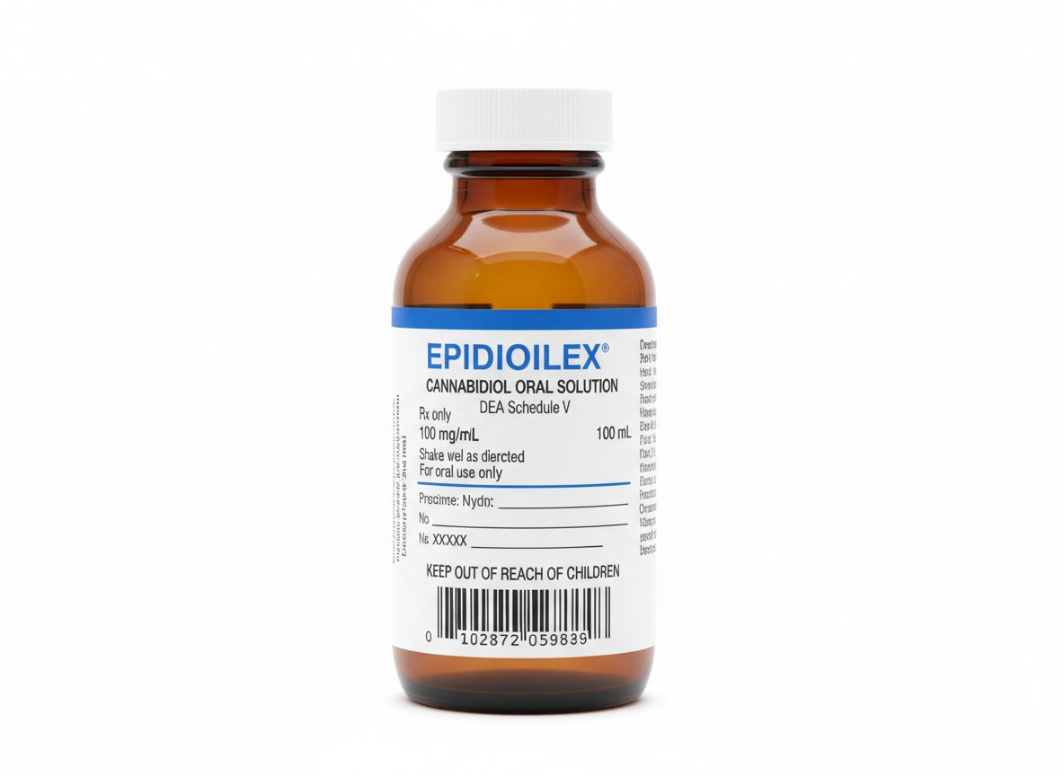 Epidiolex — FDA-approved purified CBD oral solution