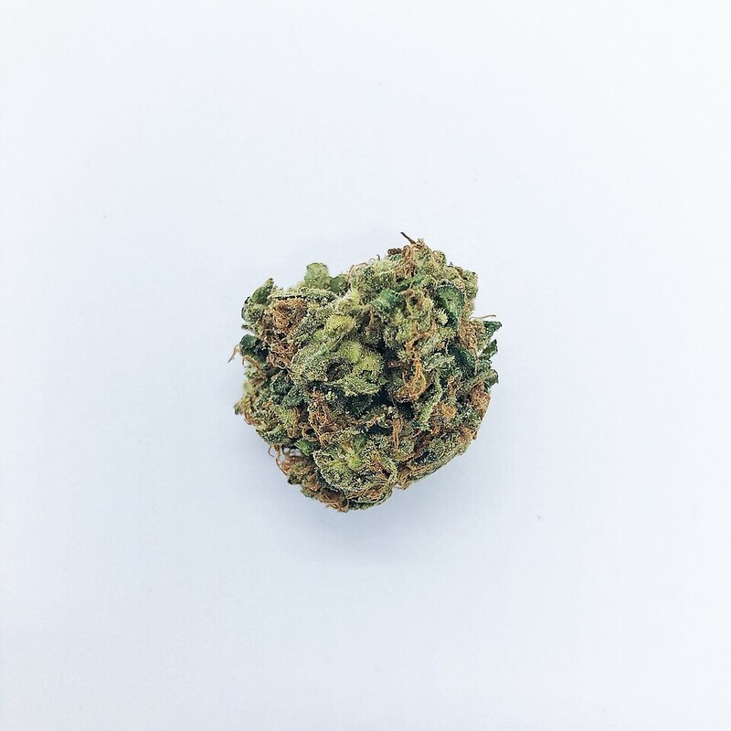 Cannabis nug — a well-formed dried flower bud