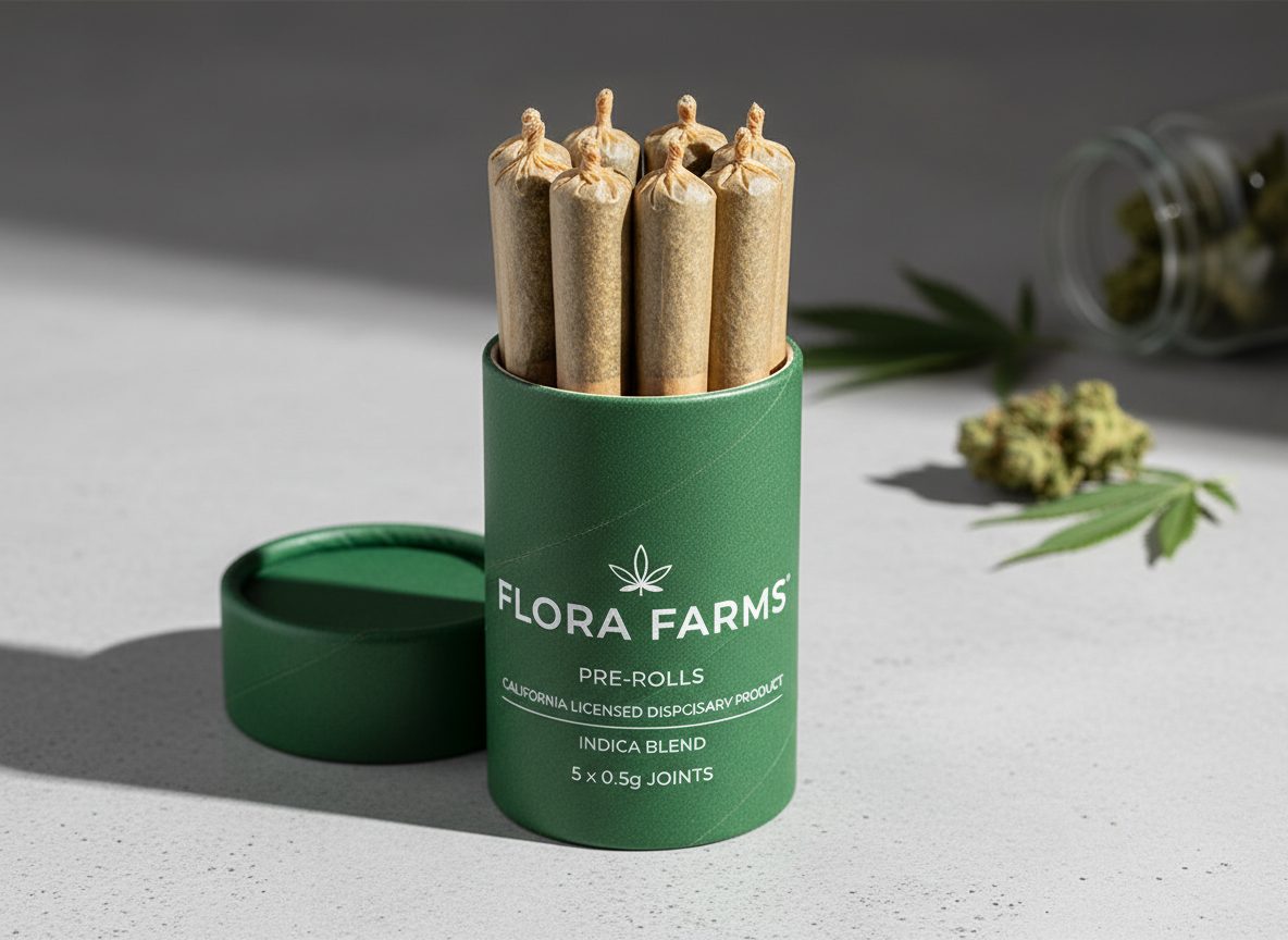 Cannabis pre-rolls — dispensary-packaged ready-to-smoke joints