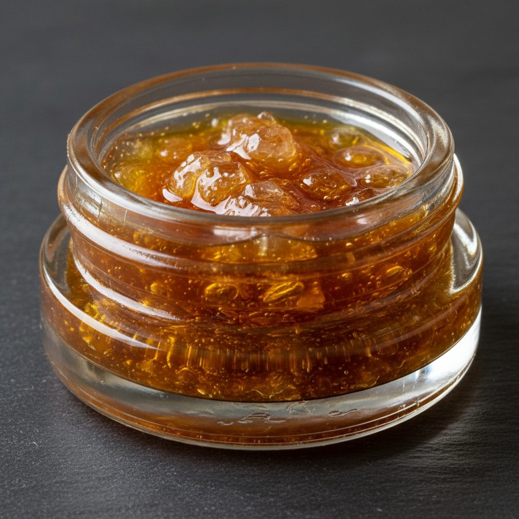 Cannabis sauce — THCA crystals suspended in high-terpene liquid
