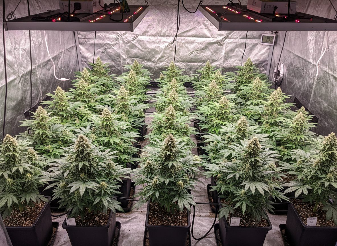 Sea of Green (SOG) — many small plants with single colas